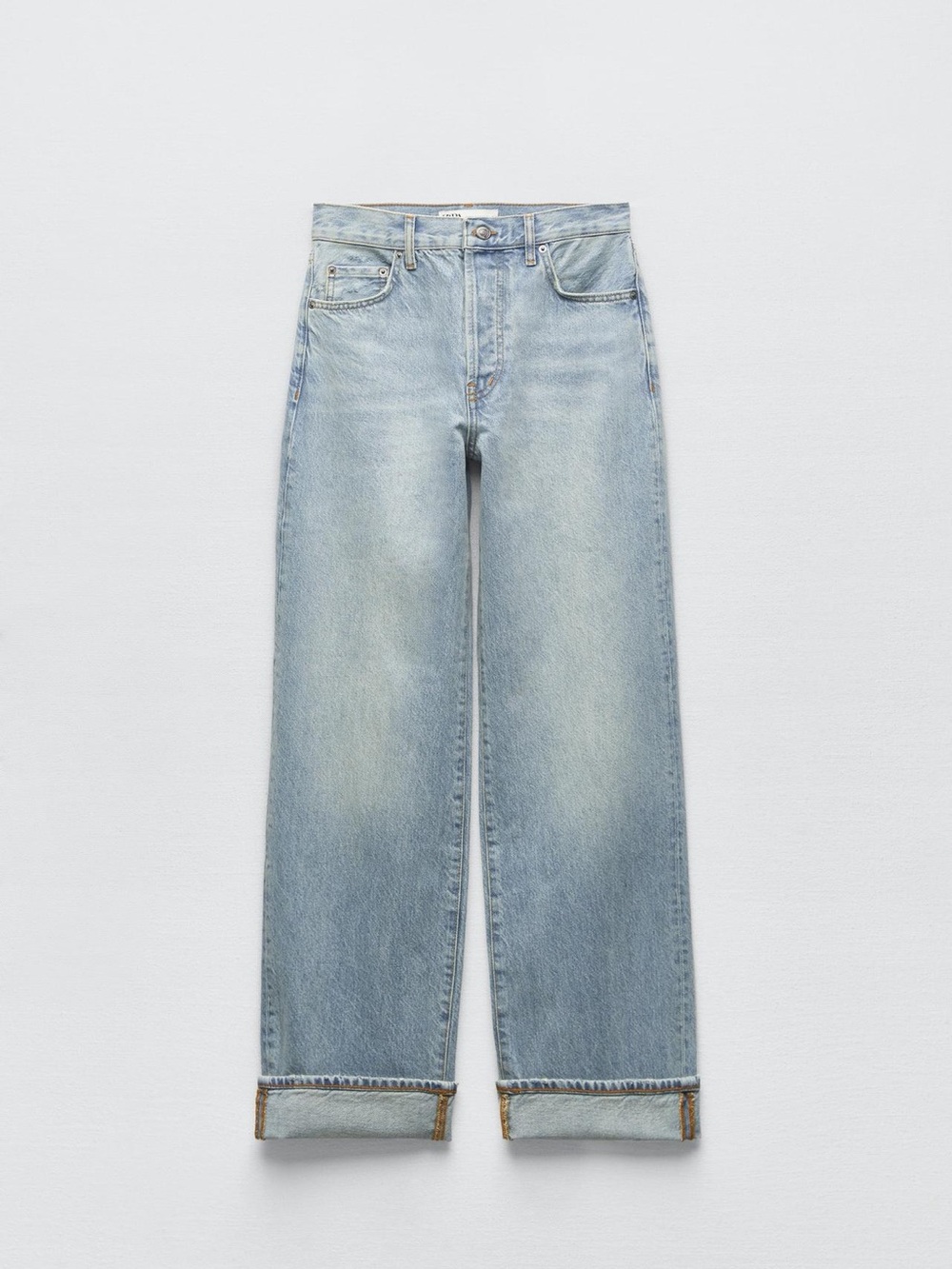 Zara Light Blue Straight Leg Women's Jeans